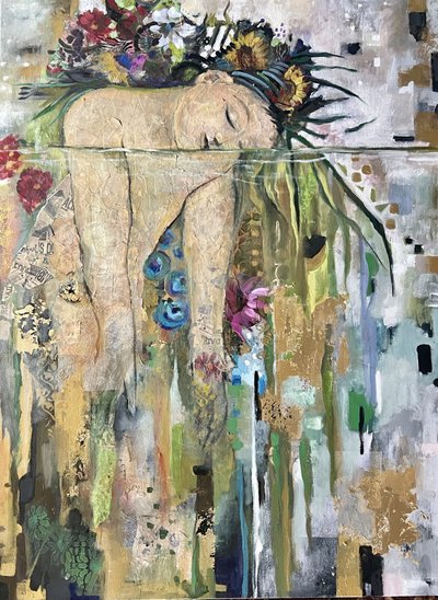 Schwebende Blumengöttin von Alexandra Higgins