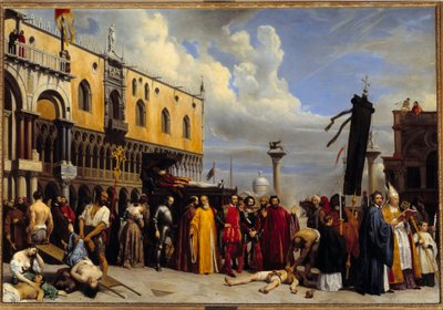 Begräbnis Ehren für Tizian von Alexandre Jean Baptiste Hesse