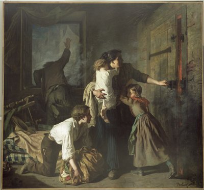 Das Feuer, 1850 von Alexandre Antigna