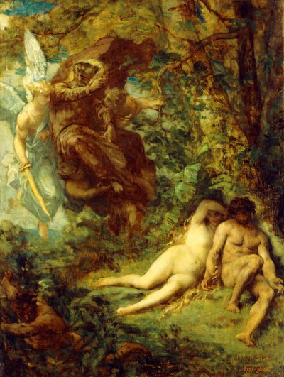 Studie für Paradis Perdu von Alexandre Cabanel