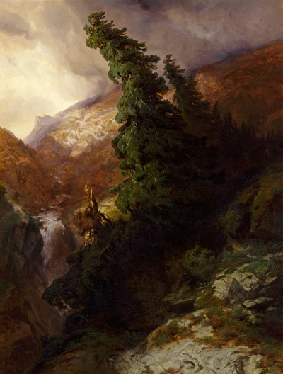 Hochgebirgsschlucht (Handeggtal im Kanton Bern) von Alexandre Calame