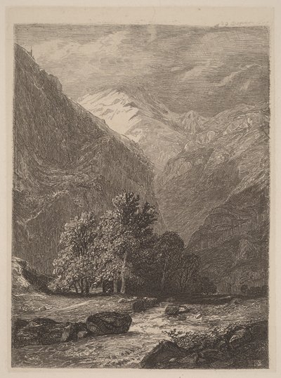 Bergbach von Alexandre Calame