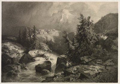 Sturm in den Alpen von Alexandre Calame