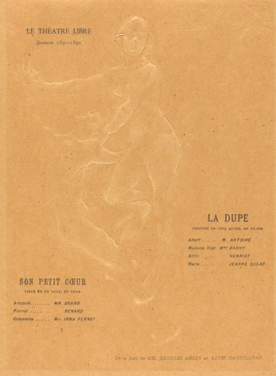 La Dupe; Ihr kleines Herz von Alexandre Charpentier