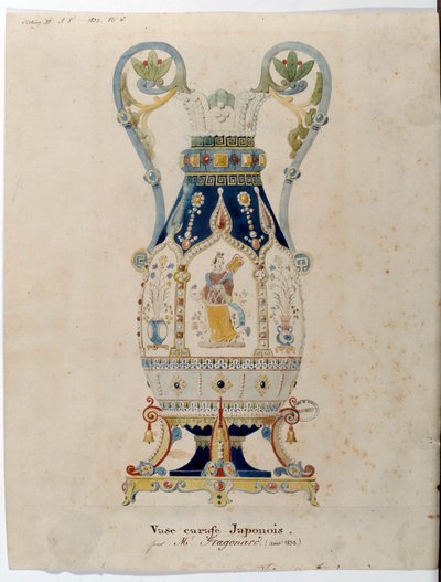 Japanische Karaffe von Alexandre Evariste Fragonard