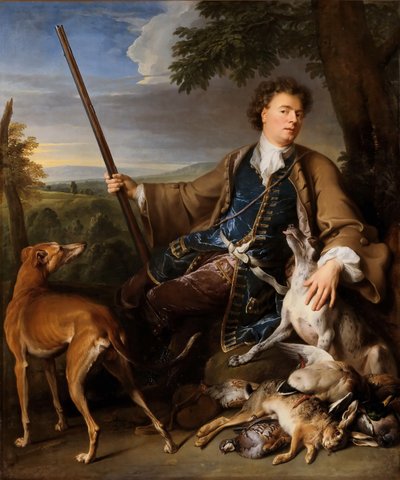 Selbstporträt im Jagdkleid, ca. 1699 von Alexandre Francois Desportes