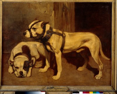 Schottischer Bulldogge und Terrier von Alexandre Gabriel Decamps
