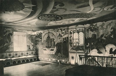 Dekorationen in einer Halle, um 1927 von Alexandre Jacovleff