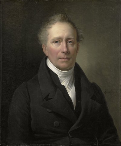 Daniel Francis Schas (1772-1848), Mitglied des Rates für Handel und Kolonien von 1814 bis 1820 von Alexandre Jean Dubois Drahonet (signed by artist)