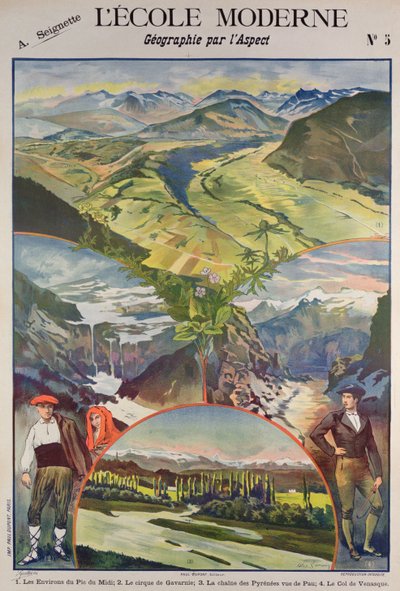 Pyrenäenplakat von Alexandre Lunois