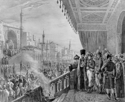 Feier des Festes Mohammeds in Kairo, 6 Fructidor Jahr VI (23. August 1798) graviert von Charles Etienne Pierre Motte (1785-1836) von Alexandre Marie Colin