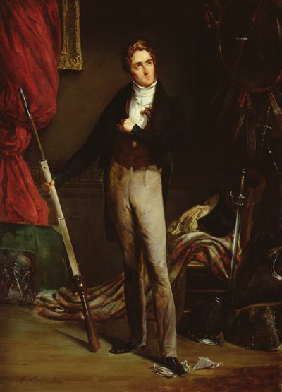 Porträt eines jungen Revolutionärs während der Französischen Revolution von 1830 von Alexandre Marie Colin