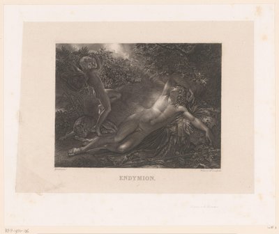 Endymion besucht von Diana von Alexandre Vincent Sixdeniers
