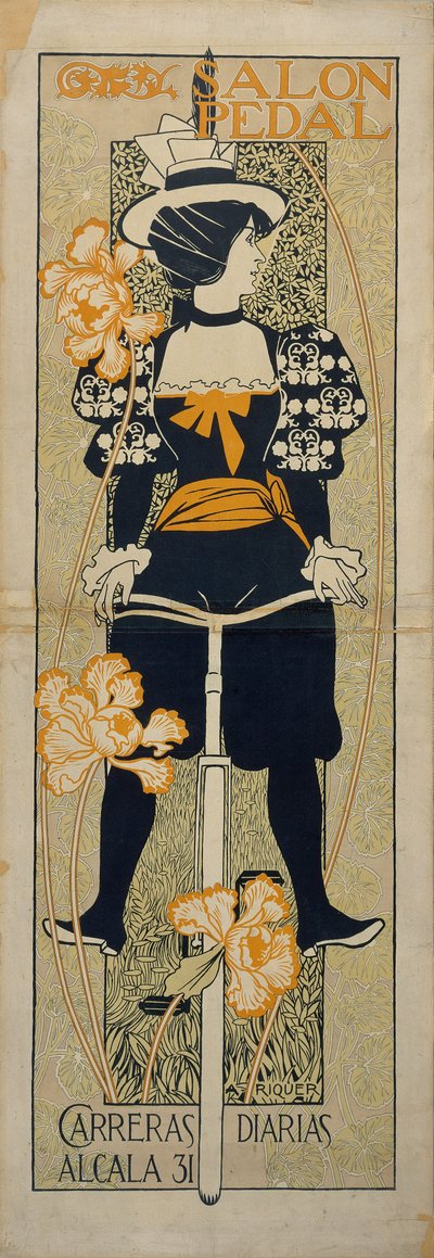 Salon Pedal Werbeplakat, 1897 von Alexandre de Riquer