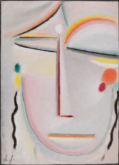 Abstrakter Kopf: Erleuchtung II, 1919 von Alexei Javlensky von