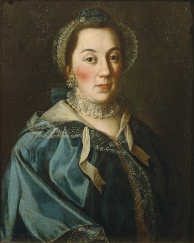 Porträt der Gräfin Yelizaveta Franzevna Buturliina, 1763 von Alexei Petrovich Antropov