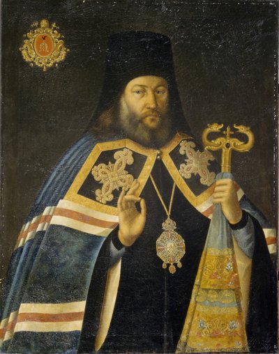 Theodosius Yankovsky, Erzbischof von St. Petersburg und Prior des Alexander-Newski-Klosters, 1770er von Alexei Petrovich Antropov
