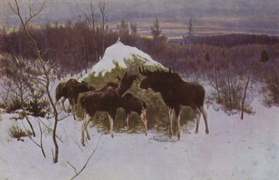 Elchherde, 1889 von Alexei Steipanovitch Stepanov