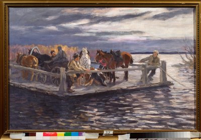 Ein Fährschiff von Alexei Steipanovitch Stepanov