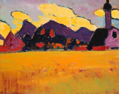 Landschaft bei Murnau, ca. 1910 von Alexej von Jawlensky
