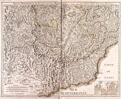 Südpiemont und Monferrato, Italien von Alexis Hubert Jaillot