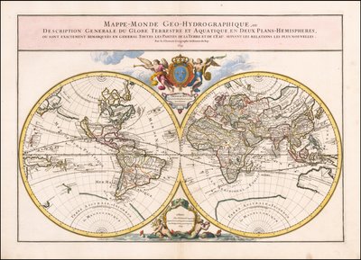 1699 Weltkarte von Alexis-Hubert Jaillot von Alexis Hubert Jaillot