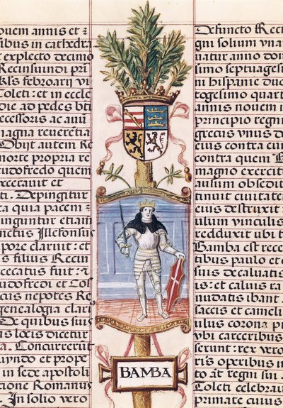 Porträt des Westgotenkönigs Wamba von Alfonso de Cartagena