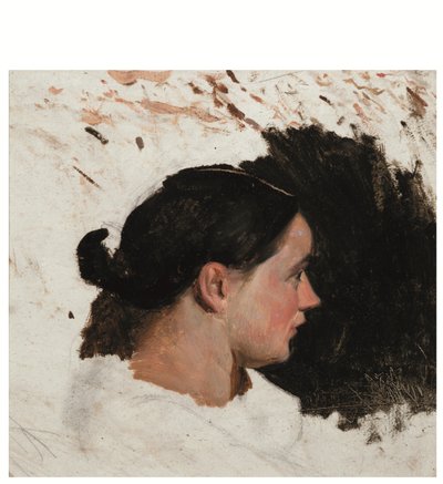 Porträt eines Mädchens von Alfred Dehodencq