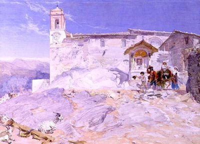 Sta Rocco, Olevano von Alfred Downing Fripp