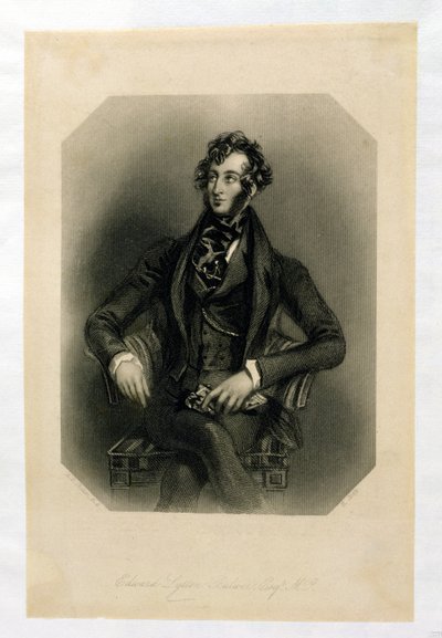 Edward Lytton Bulwer, graviert von H. Cook von Alfred Edward Chalon