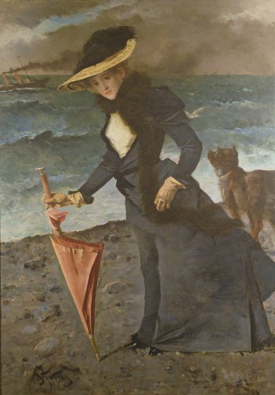 Am Meeresufer, 1891 von Alfred Emile Stevens