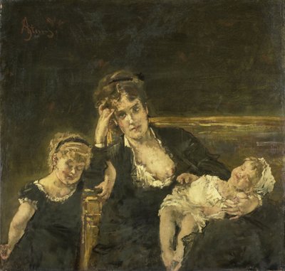 Die Witwe von Alfred George Stevens