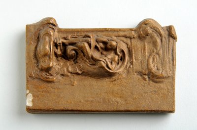 Modell für ein Panel mit einer sitzenden Figur von Alfred Gilbert