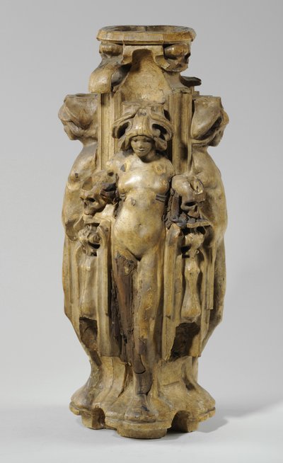 Eine von 9 Modellen für den Sam Wilson Kamin, ca. 1908-14 (Gips & Schellack) von Alfred Gilbert