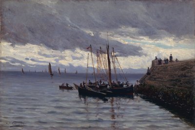 Ankunft der Sardinenfischer von Alfred Guillou
