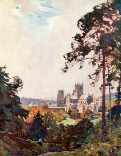 Kathedrale von Wells, vom Tor aus von Alfred Heaton Cooper
