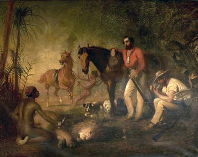 Nach der Löwenjagd von Alfred Hichens Corbould