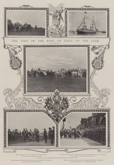 Der Besuch des Königs von Italien beim Zaren von Alfred Hugh Fisher