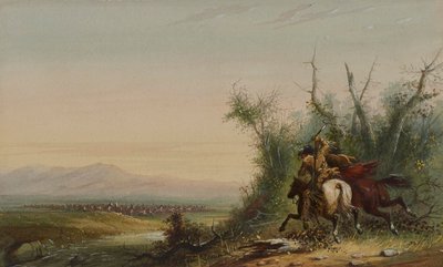 Eine Herde Antilopen von Alfred Jacob Miller