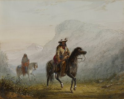 „Bourgeois“ W---r und seine Squaw von Alfred Jacob Miller