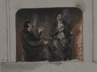 Zigarrenraucher von Alfred Jacob Miller