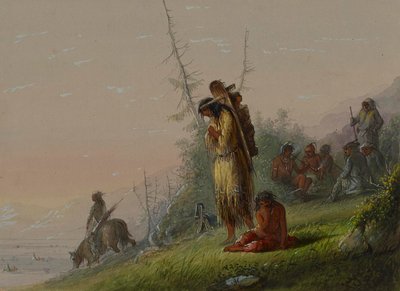 Lager der Indianer von Alfred Jacob Miller