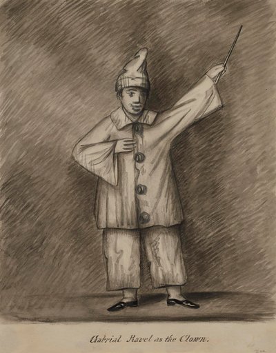 Gabriel Ravel als Clown von Alfred Jacob Miller