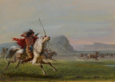 Wapiti-Jagd von Alfred Jacob Miller