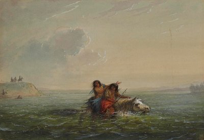 Indianische Liebesflucht von Alfred Jacob Miller