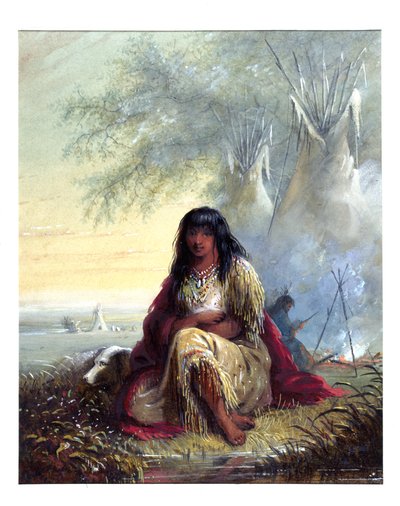 Indianermädchen (Sioux) von Alfred Jacob Miller