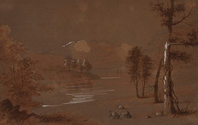 See- und Gebirgsansicht von Alfred Jacob Miller