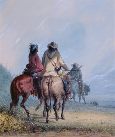 Trapper starten zur Biberjagd, 1837 von Alfred Jacob Miller