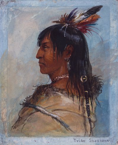 Stamm der Shoshone, ca. 1837 von Alfred Jacob Miller