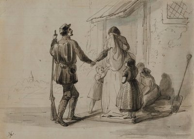 Krieg. Zum Front von Alfred Jacob Miller